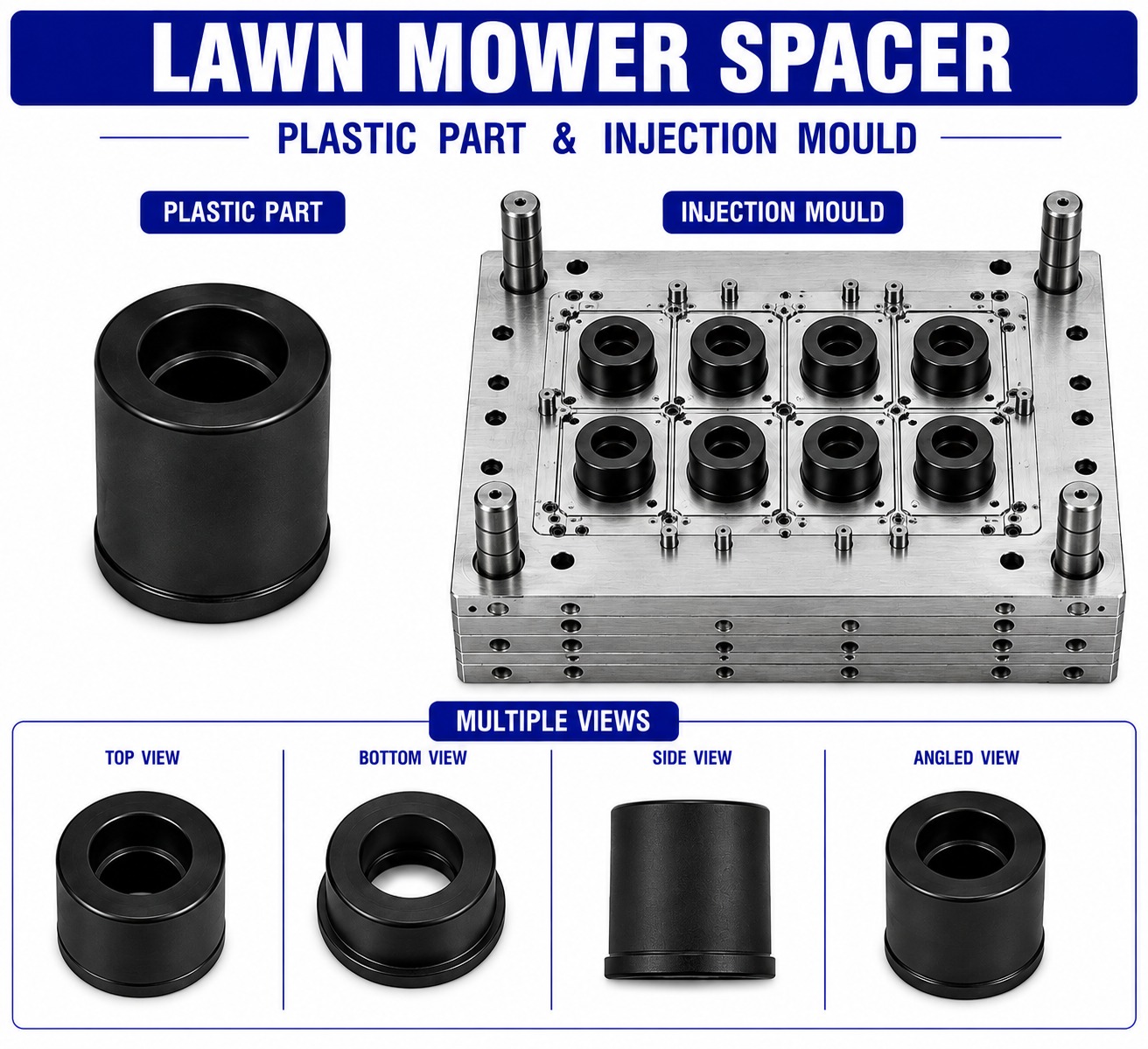 Lawn Mower Plastic Spacer Mould and Moulding Services